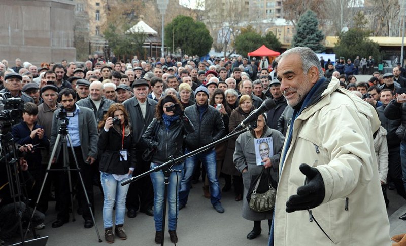 Րաֆֆի Հովհաննիսյանը Ազատության հրապարակում. օր իններորդ